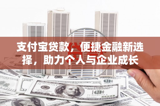 普湾新区支付宝贷款，便捷金融新选择，助力个人与企业成长