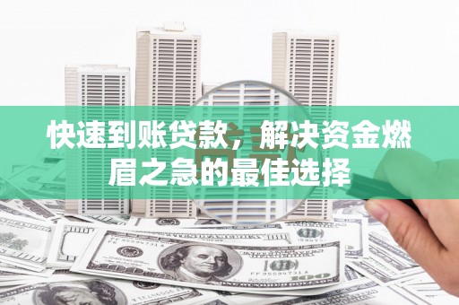 普湾新区快速到账贷款，解决资金燃眉之急的最佳选择
