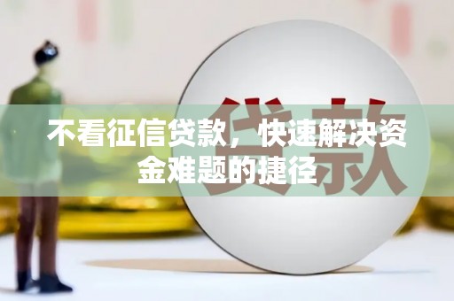 普湾新区不看征信贷款，快速解决资金难题的捷径