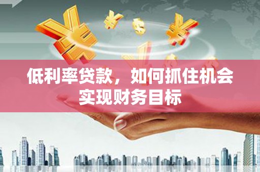 普湾新区低利率贷款，如何抓住机会实现财务目标