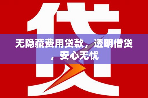 普湾新区无隐藏费用贷款，透明借贷，安心无忧
