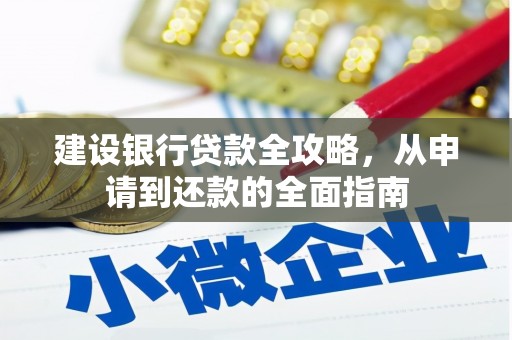 普湾新区建设银行贷款全攻略，从申请到还款的全面指南