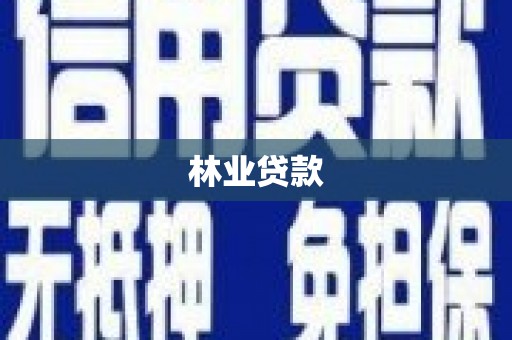 普湾新区林业贷款