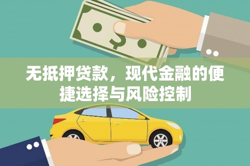 普湾新区无抵押贷款，现代金融的便捷选择与风险控制