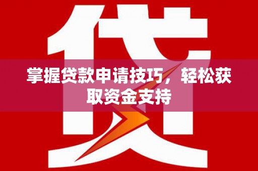 普湾新区掌握贷款申请技巧，轻松获取资金支持