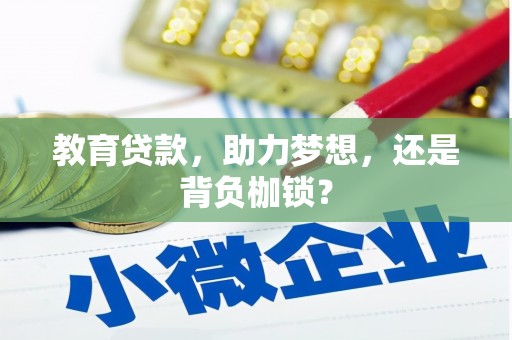 普湾新区教育贷款，助力梦想，还是背负枷锁？