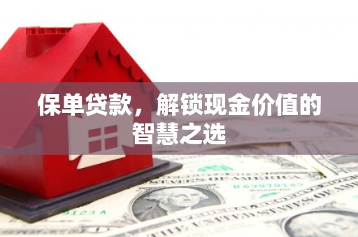 普湾新区保单贷款，解锁现金价值的智慧之选