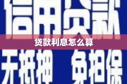 普湾新区贷款利息怎么算