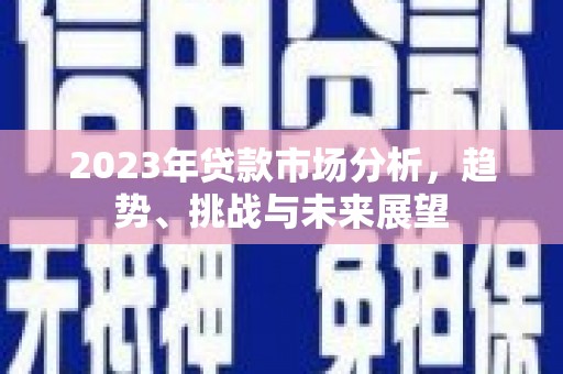 普湾新区2023年贷款市场分析，趋势、挑战与未来展望