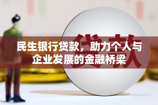 普湾新区民生银行贷款，助力个人与企业发展的金融桥梁