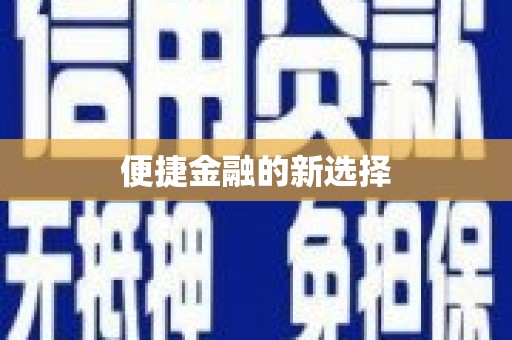 普湾新区便捷金融的新选择