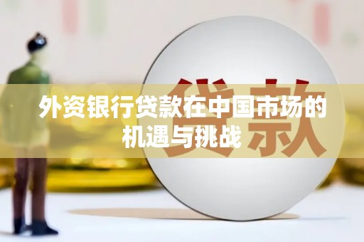 普湾新区外资银行贷款在中国市场的机遇与挑战