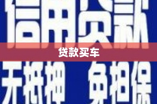 普湾新区贷款买车