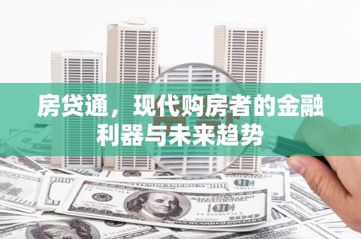 普湾新区房贷通，现代购房者的金融利器与未来趋势