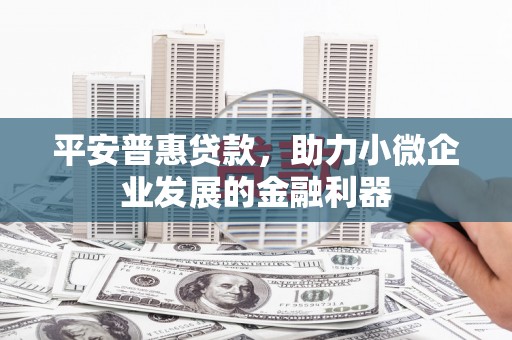 普湾新区平安普惠贷款，助力小微企业发展的金融利器