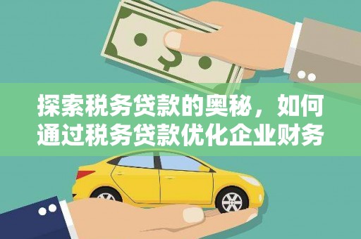 普湾新区探索税务贷款的奥秘，如何通过税务贷款优化企业财务