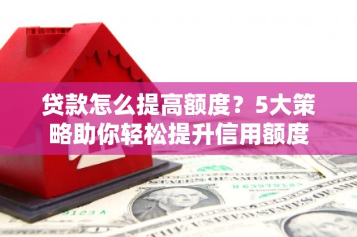 普湾新区贷款怎么提高额度？5大策略助你轻松提升信用额度