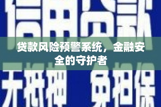 普湾新区贷款风险预警系统，金融安全的守护者