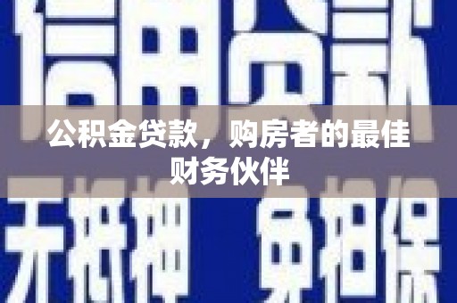 普湾新区公积金贷款，购房者的最佳财务伙伴