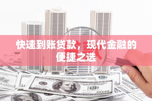 普湾新区快速到账贷款，现代金融的便捷之选