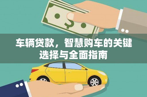 普湾新区车辆贷款，智慧购车的关键选择与全面指南