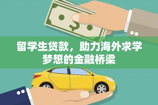 普湾新区留学生贷款，助力海外求学梦想的金融桥梁
