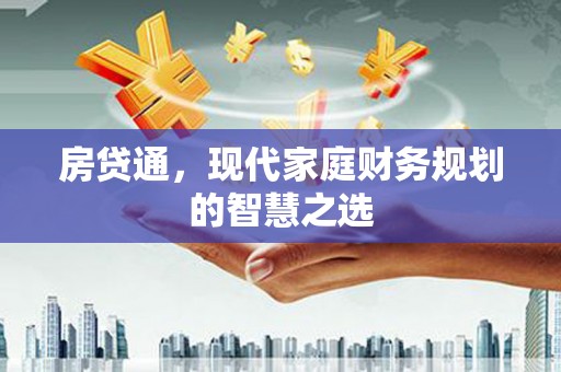 普湾新区房贷通，现代家庭财务规划的智慧之选