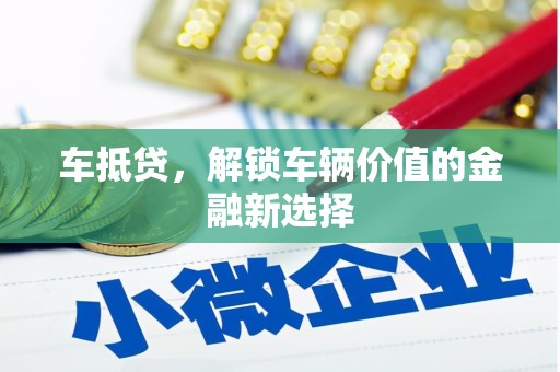 普湾新区车抵贷，解锁车辆价值的金融新选择