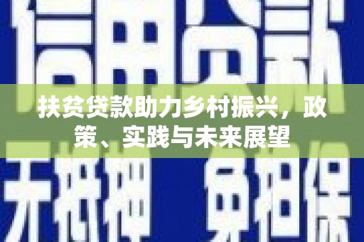 普湾新区扶贫贷款助力乡村振兴，政策、实践与未来展望