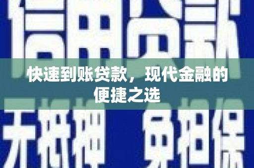 普湾新区快速到账贷款，现代金融的便捷之选