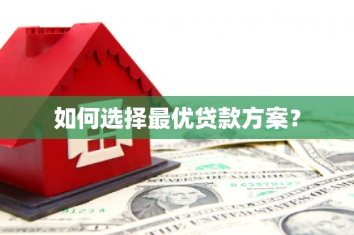 普湾新区如何选择最优贷款方案？