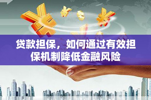 普湾新区贷款担保，如何通过有效担保机制降低金融风险