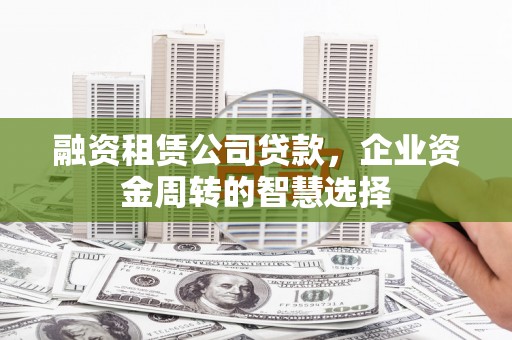 普湾新区融资租赁公司贷款，企业资金周转的智慧选择