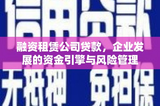普湾新区融资租赁公司贷款，企业发展的资金引擎与风险管理