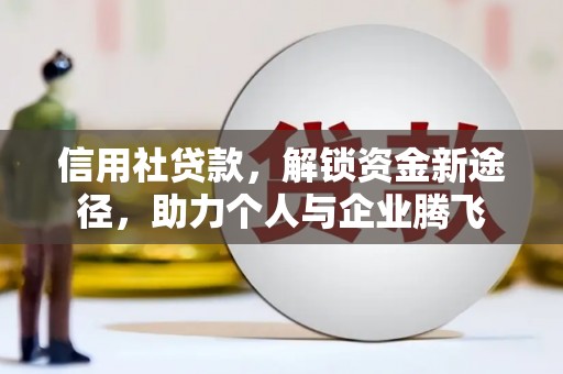 普湾新区信用社贷款，解锁资金新途径，助力个人与企业腾飞