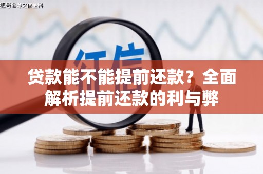 普湾新区贷款能不能提前还款？全面解析提前还款的利与弊