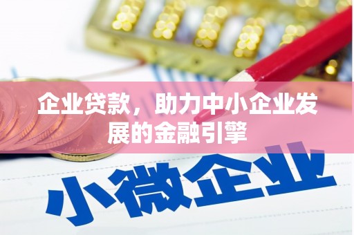 普湾新区企业贷款，助力中小企业发展的金融引擎