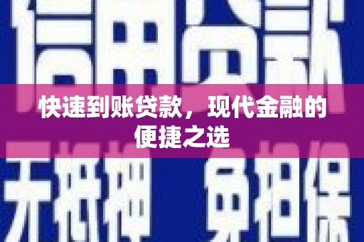 普湾新区快速到账贷款，现代金融的便捷之选