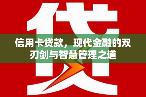普湾新区信用卡贷款，现代金融的双刃剑与智慧管理之道