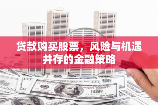 普湾新区贷款购买股票，风险与机遇并存的金融策略