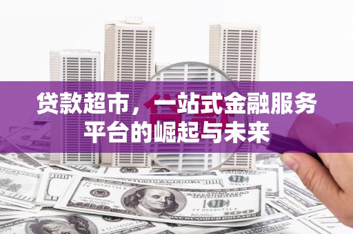 普湾新区贷款超市，一站式金融服务平台的崛起与未来