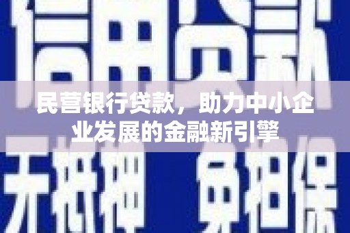 普湾新区民营银行贷款，助力中小企业发展的金融新引擎