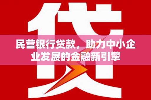 普湾新区民营银行贷款，助力中小企业发展的金融新引擎