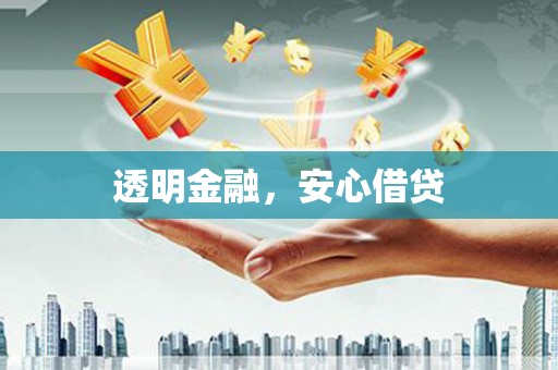 普湾新区透明金融，安心借贷