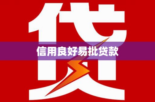 普湾新区信用良好易批贷款