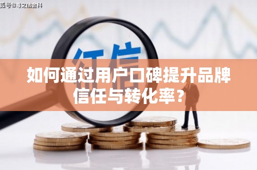 普湾新区如何通过用户口碑提升品牌信任与转化率？