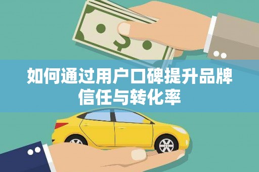 普湾新区如何通过用户口碑提升品牌信任与转化率