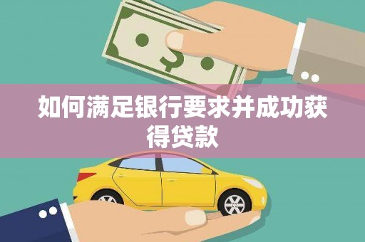 普湾新区如何满足银行要求并成功获得贷款